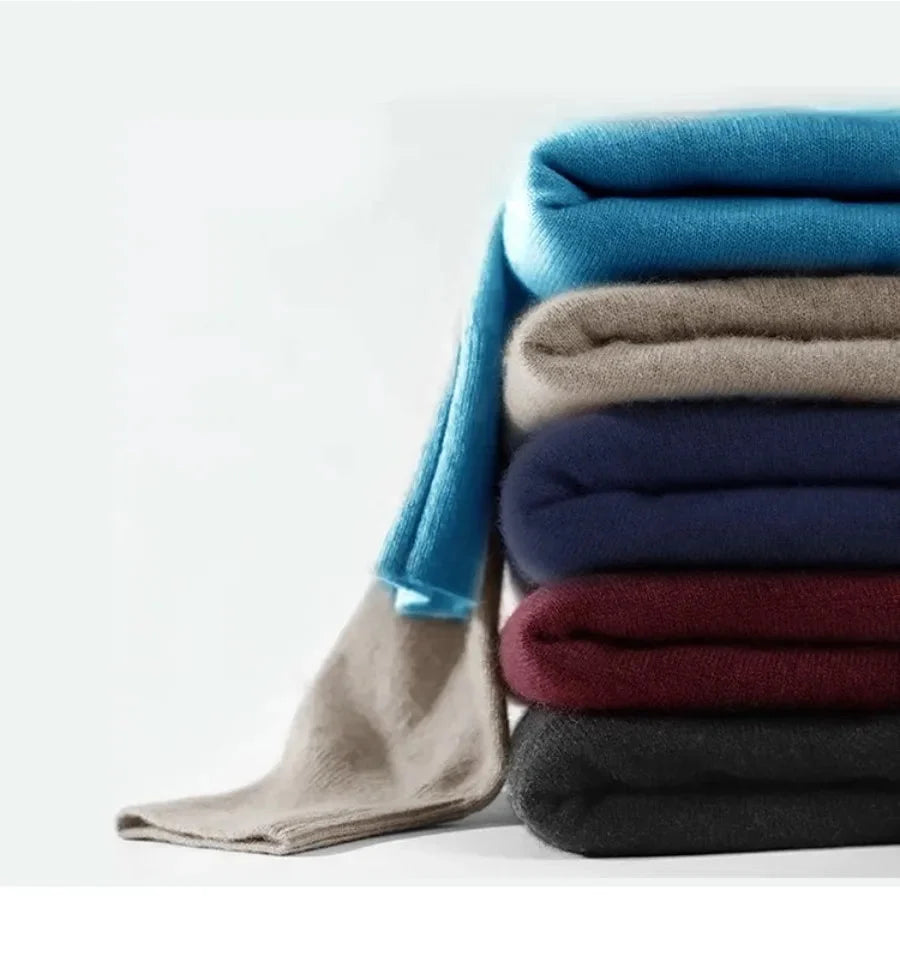 Suéter Masculino de Lã Gola Alta — Inverno