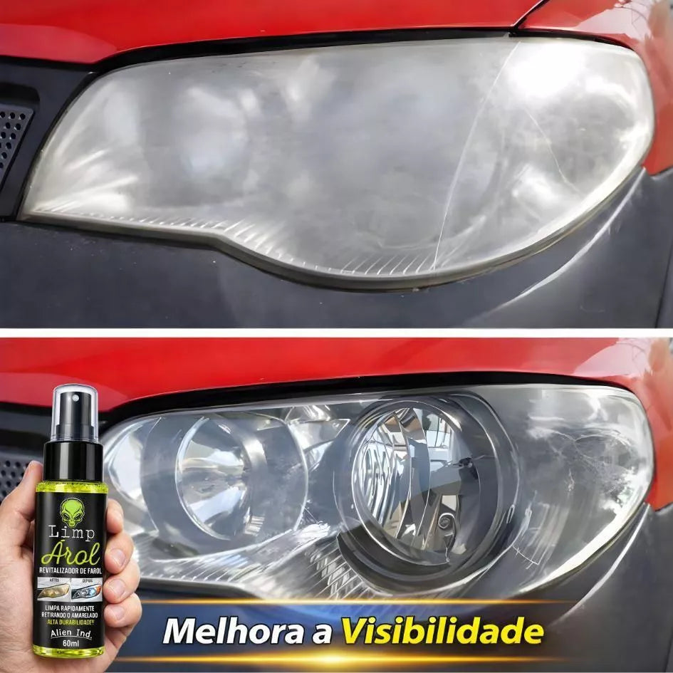 Revitalizador de Farol Premium + Brinde Grátis HOJE🔥 – Remove Amarelado e Fosco