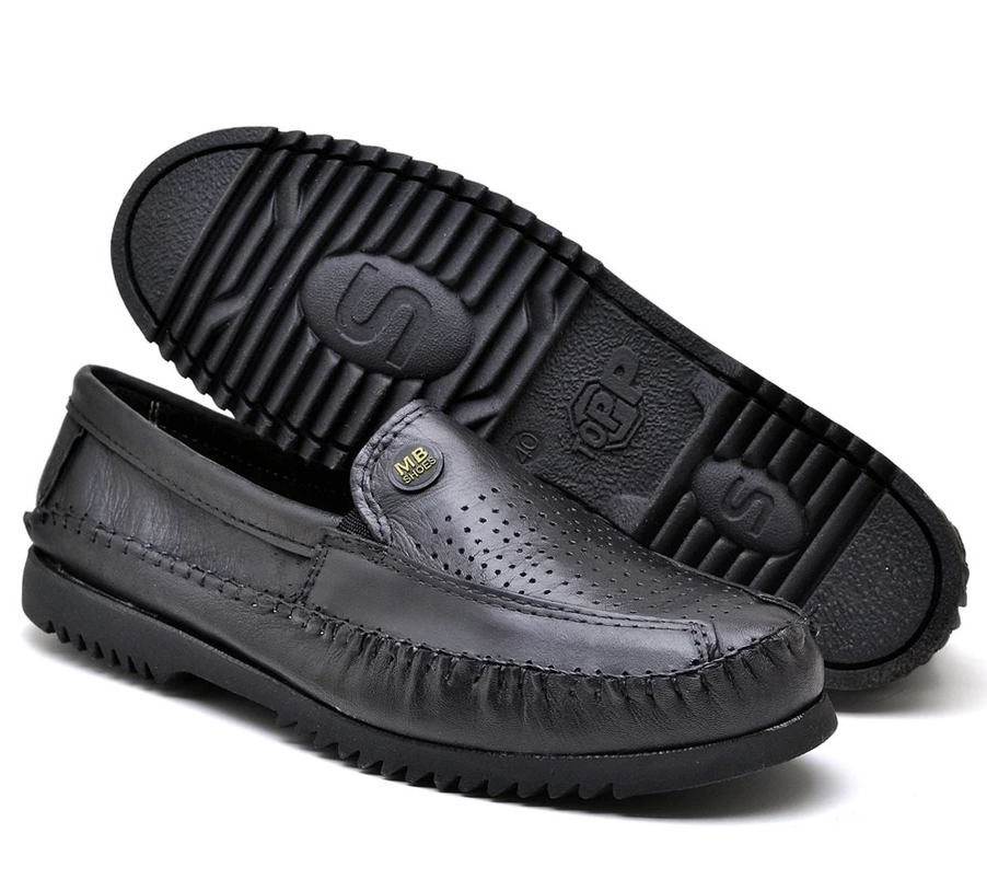 Sapato Social Masculino de Couro — Mocassim Casual