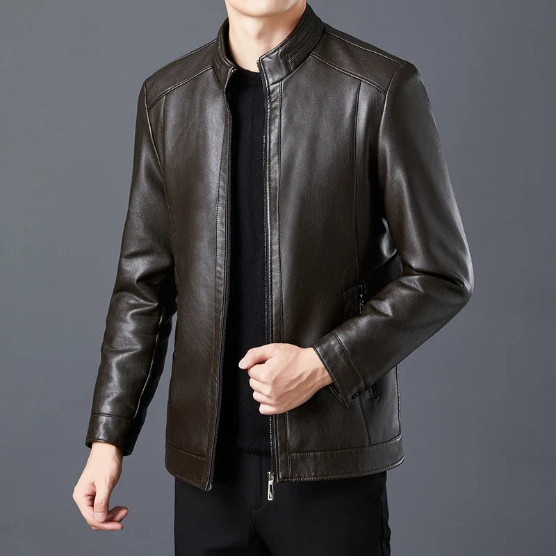 Jaqueta Couro Masculina Confortável