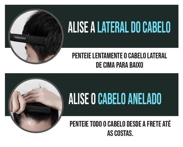 Alisador de Barba e Cabelo – CHAPINHA MASCULINA 2.0